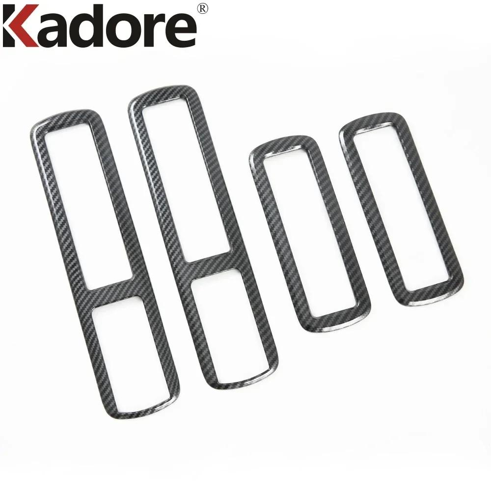For Toyota Highlander XU70 Kluger Hybrid -2024 Carbon Fiber Car Rear Roof Air Condition Vent Outlet Cover Trim Accessories Carbon Fiber