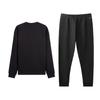 Li-Ning Printed Crew Neck Classic Sweatshirt Comfortable Long Pants Casual Sports Suit Men sweatshirt, pants AWDVH37-1+AKLVC89-1