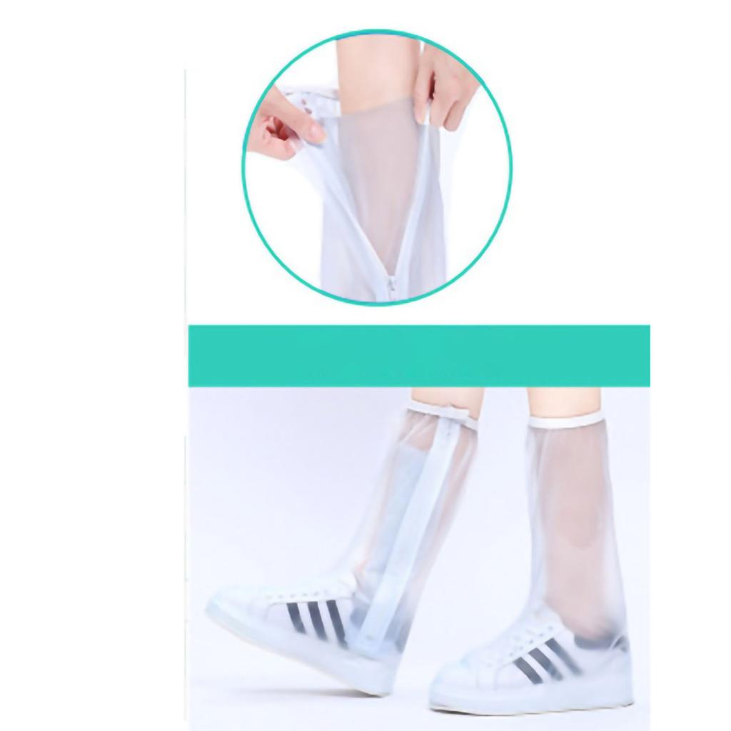 Rain Shoe Covers Waterproof Rainproof Tall Shoe Cover Antiskid Wear Resistant Rain Shoe Protector