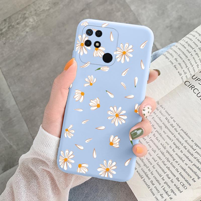 Für Redmi 10C 10 C 10A Hülle Funda Vintage Blumen Blätter Schutzhülle Weiche Capa Für Xiaomi Redmi 10C 13C 14C Bumper Case