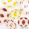 24to3 Nishitomi Keramik (Nishitomi) Hasami-Keramik Kikusho-Ofen Obst-Ovale Beilagenschale, Zitrone, ca.. 17 x 14 cm, Produktcode: 477871