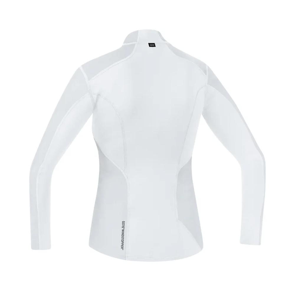 GOREWEAR M Base Layer Windstopper Thermo Turtleneck Women - White (Women'S) Windproof Fleece-Lined Long Sleeve Half Zip