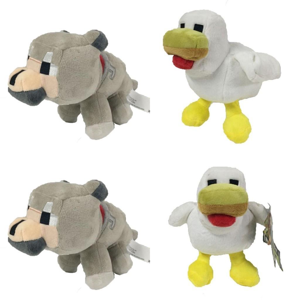 Adorable 20cm Minecraft Plush Toy Snow Golem Wolf Chickens Soft Stuffed Animal Gift