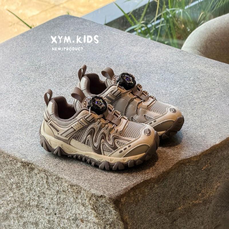 Youth Style Shoes Kids Rotating Buckle Sneakers Boys Girls Outdoor Sport Shoes Lightweight Breathable Casual Running