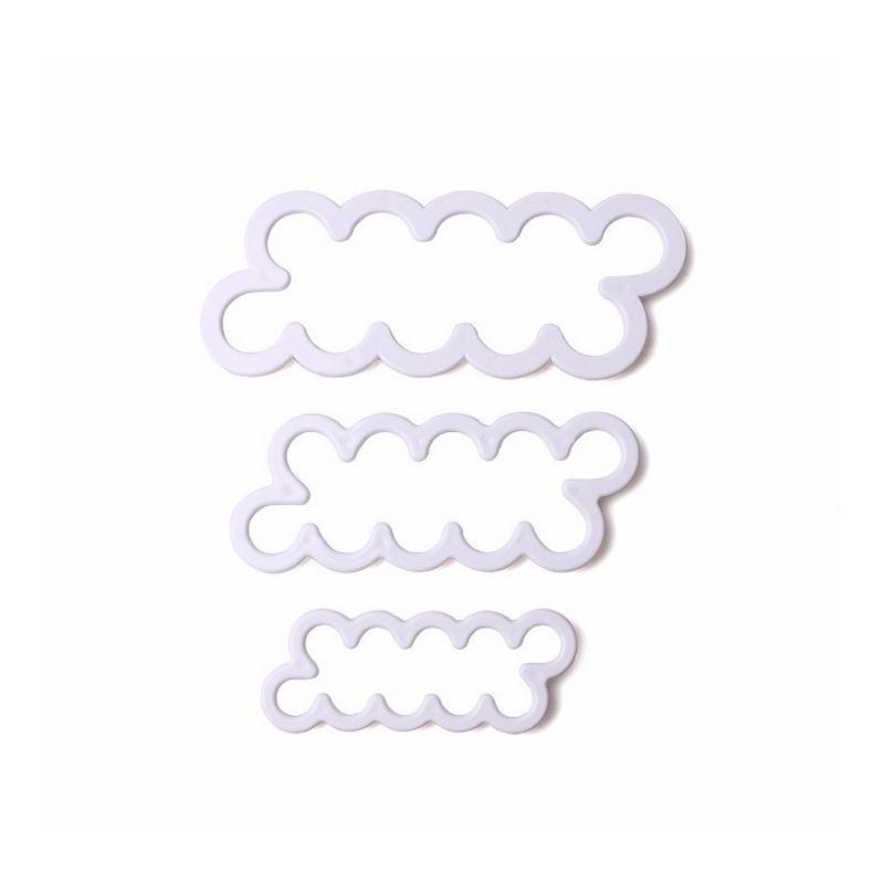 3Pcs/Set Flower Cake Molds Rose Flower Fondant Cutter Cake Decorating Tools Molds Sugarcraft Biscuit
