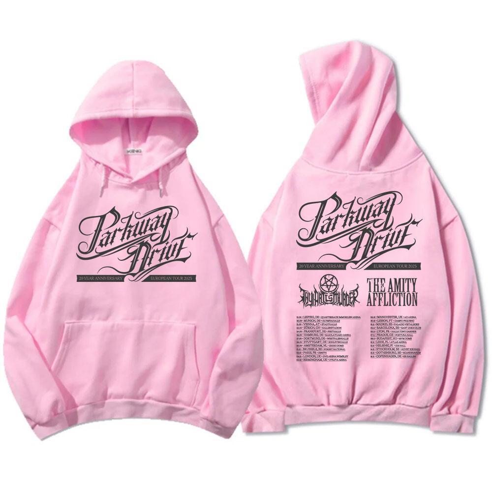 Parkway Drive 20 Year Anniversary European Tour 2025 Hoodies Rock Band Fashion Graphic Sweatshirts Winter Fleece Men Pullovers