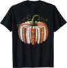Vintage Book Pumpkin Autumn Fall Librarians Bookworm Teacher Unisex T-Shirt