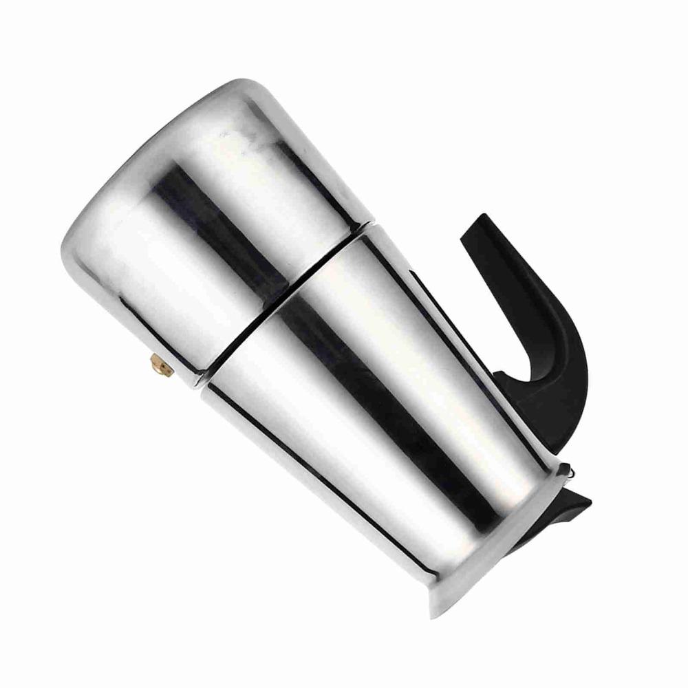 300ml Moka Pot Stainless Steel Espresso Maker Latte Maker Percolator  Cafe Brewing