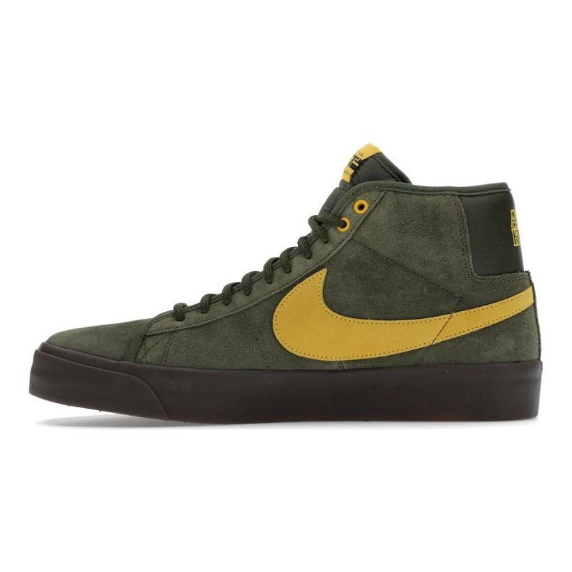 AntiHero X Nike Zoom Blazer Mid QS SB Rough Green Unisex Sneakers Amarillo HM5838-300