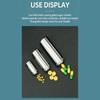 Portable Waterproof Pills Box Stainless Steels Pocket Keychain Pills Holder Light Weight Travel Case Medicine Bottles