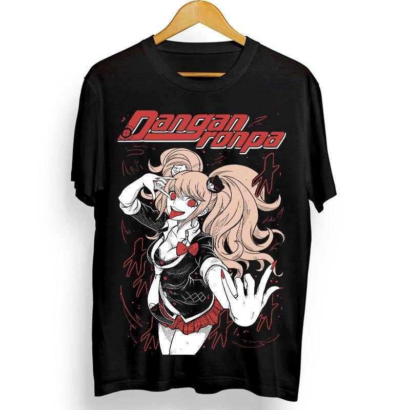 

Trend Summer Cosplay Neutral Black and White Dangan T-Shirt Ronpa 2 Danganronpa Mikan Tsumiki Girl Anime Black Shirt S