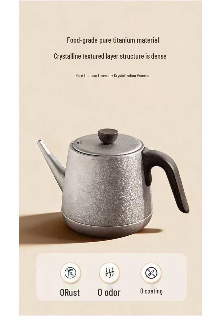 Youmingtang Pure Titanium Electric Kettle: Home Use, Bottom Fill, Constant Temp, Heat Preservation, All-in-One for Tea Making & Boiling.