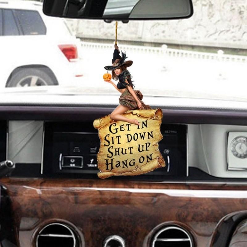 

Colorful Acrylic Witch Charm Car Hanging Decoration For Keys Or Backpack Accessories 9