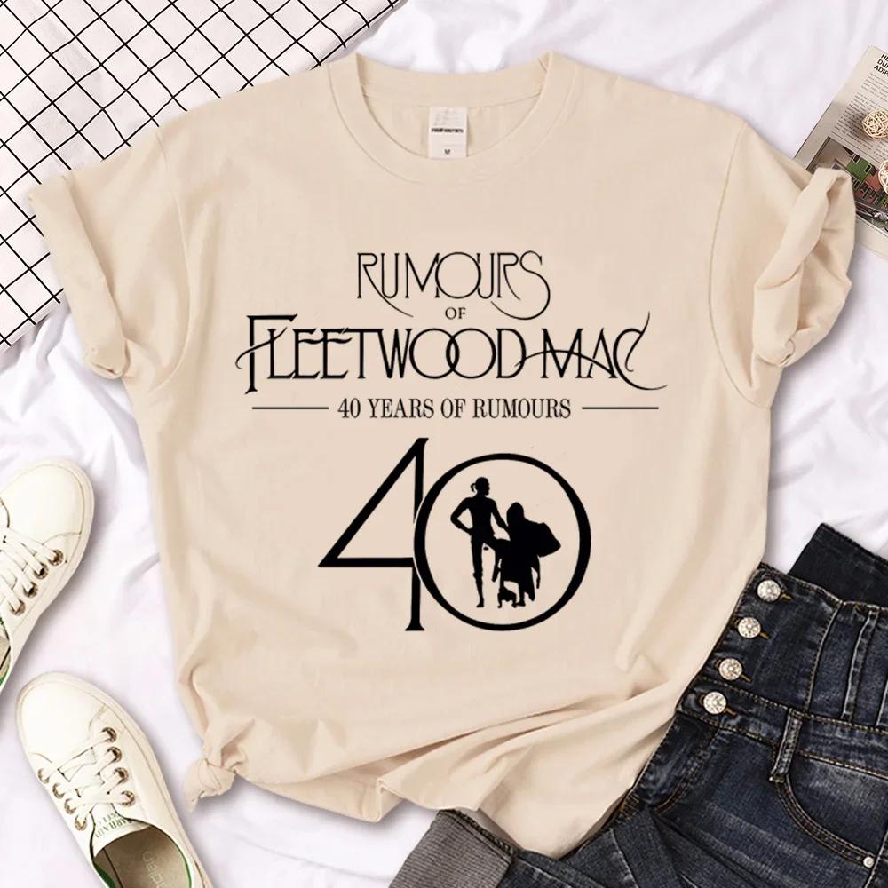 Rumours Fleetwood Mac Top Women Designer Anime Tshirt Female Manga Y2k Comic Clothes