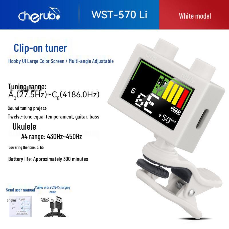 Little Angel WST-570Li Electronic Tuner for Guitar, Bass, and Ukulele