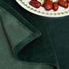 Christmas Green Velvet Tablecloth, 60 x 102 Inch Rectangle Table Cover, Green Table Cloth Smooth Luxury Tablecloth for Party