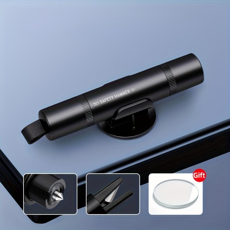 2-in-1 Car Safety Hammer with Window Breaker and Seat Belt Cutter - Emergency Escape Tool, ABS & Alloy Structure, Portable Design with Easy Access