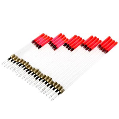 Extrem de bun 20 buc. Plutitoare de pescuit Waggler transparente Tuburi plutitoare Seturi de tulpini Accesorii