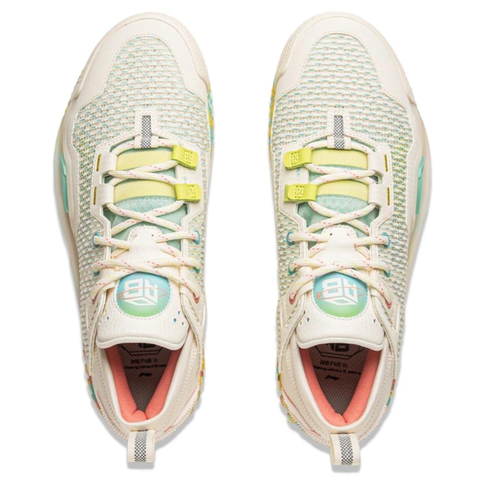 Li Ning BadFive 3 Low Synthetic Leather, TPU Low top Basketball Shoes Unisex Beige ABFU005-72
