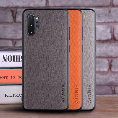 Pouzdro pro Samsung Galaxy Note 10 Plus Lite coque Luxusní textilní Kožený skin měkký kryt pro samsung galaxy note 10 plus pouzdro capa