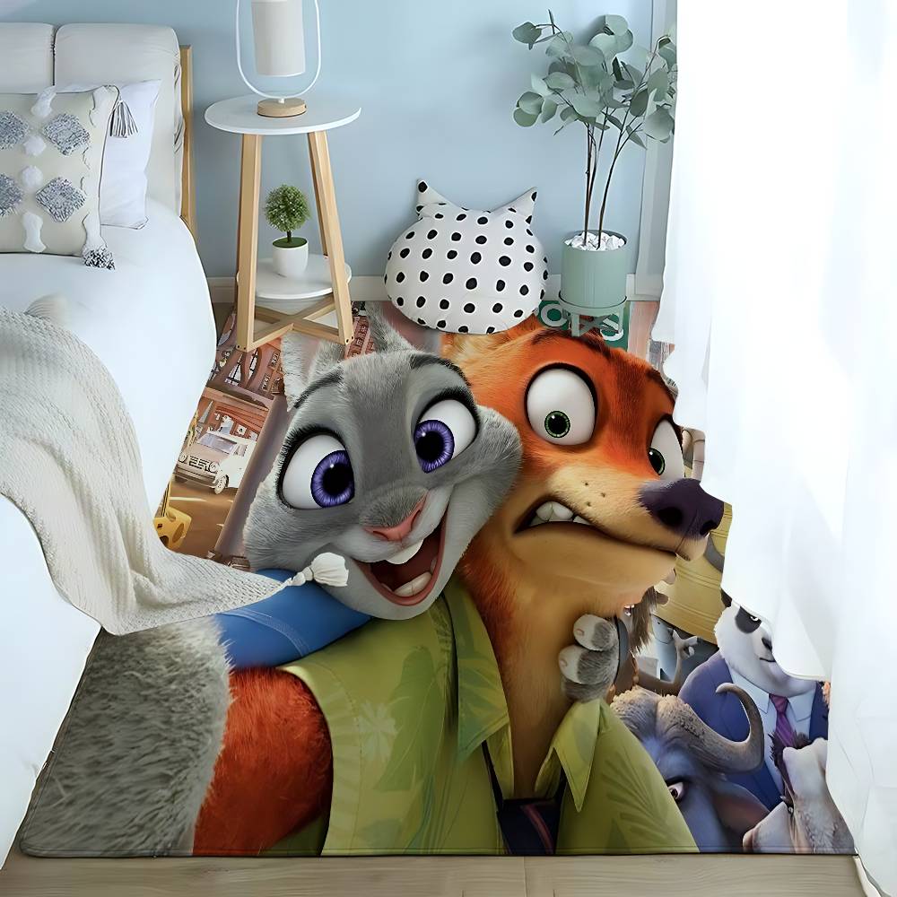 Cartoon C-Zootopia-A Floor Mat Living Room Rug For Bedroom Welcome Mat Outdoor Rug