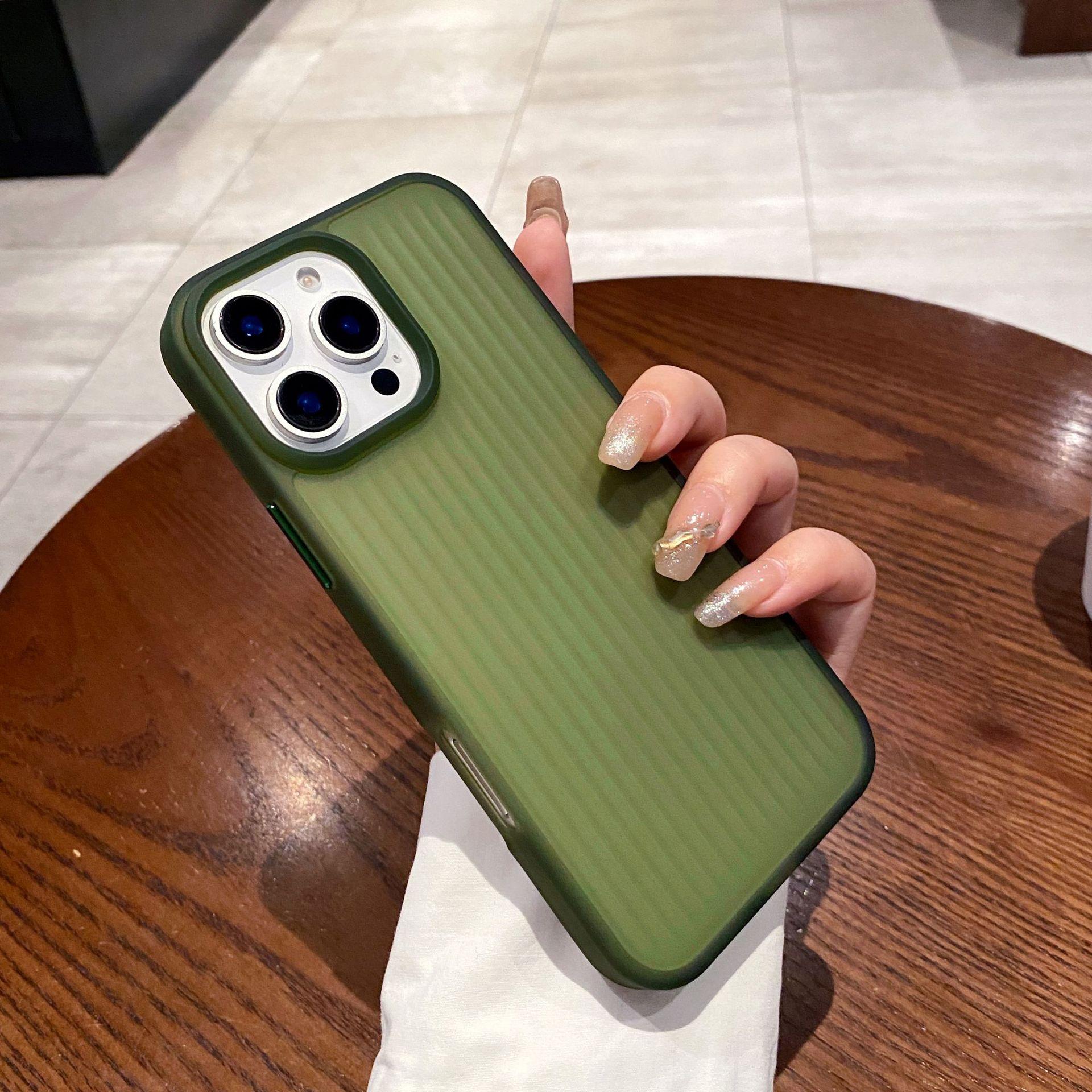 

Grating Ripple IPhone 17 Phone Case Magnetic Attraction Apple 16 ProMax Matte 14 Skin Feel Protective Case iPhone12promax