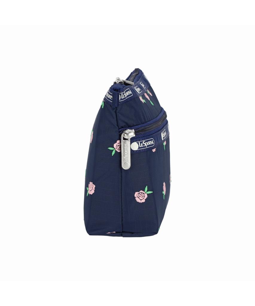 Lesportsac Pink Rose Embroidery Cosmetic Clutch [7105.Hf59]