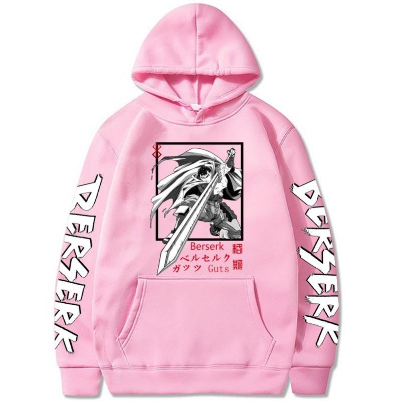 Japanese Animation Berserk Guts Autumn Men's Hoodie Sweatshirt Men Womnen Fashion Design Pullover Men's Fleece Hoodies