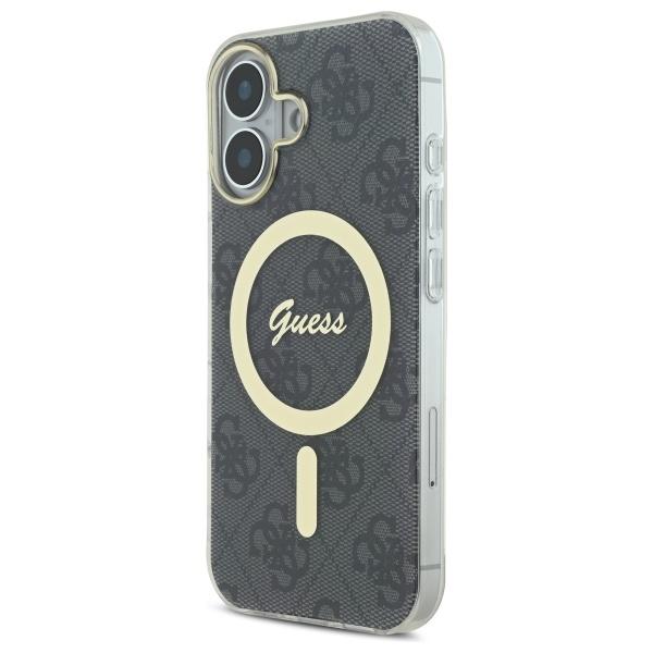 Etui do iPhone 16 Guess MagSafe Hardcase Czarny
