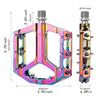 2x Mountain Bike Pedals Cycling Accessories Sturdy Replaces Reliable Bicycle Pedals for BMX Maintenance Road Bicycles