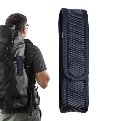 Flashlight Holster | Flashlight Waist Pack Belt Pouch - Waterproof Nylon Portable Flashlight Holder, Duty Belt Accessory for Fishing, Hiking, and Outd