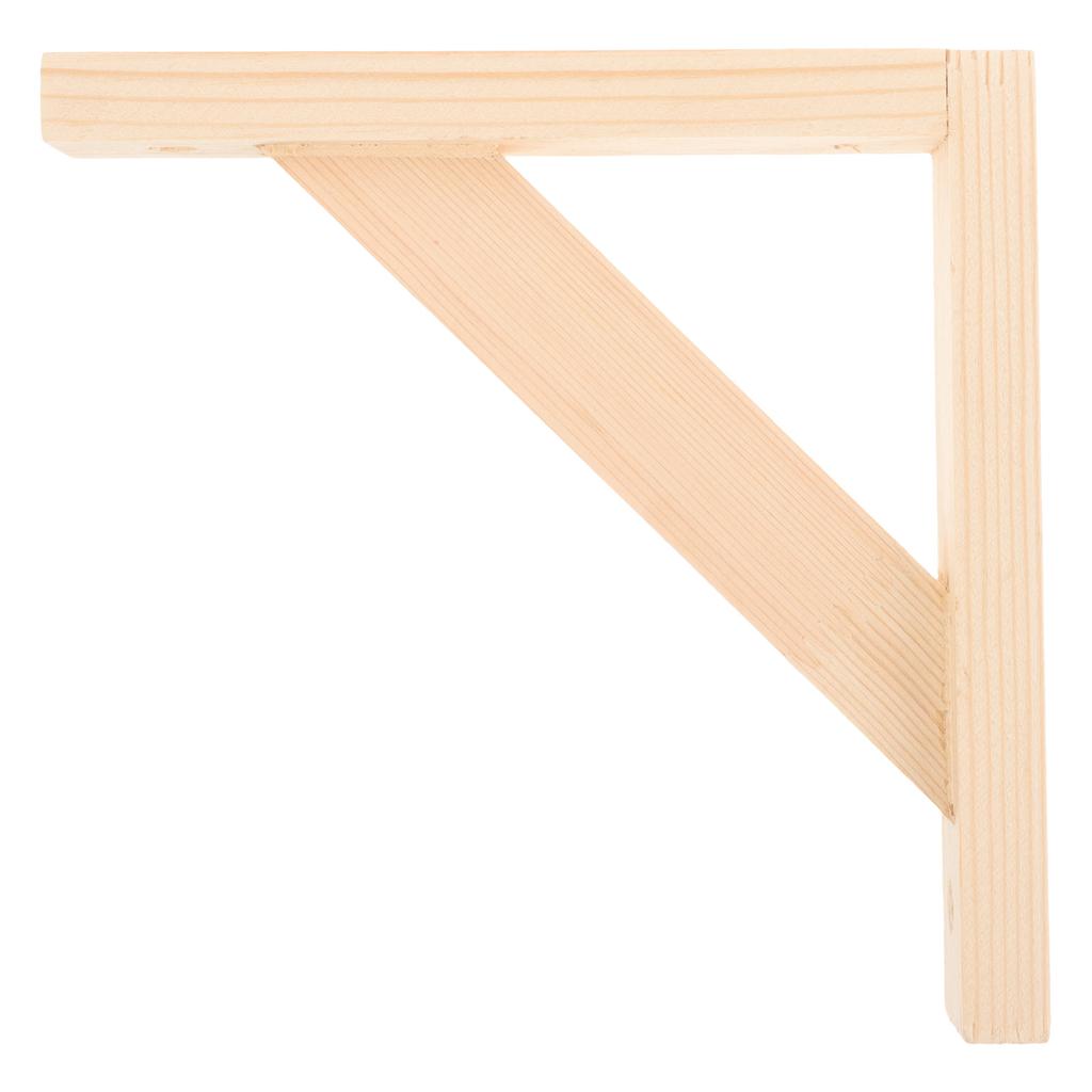 Wooden Shelf Brackets Triangle Wall Mounted Corner Braces Floating Shelf Support Hardware for Home Office