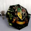 1pc Hogwarts Crest Auto Folding Cute Umbrella - Compact 8-Rib Design, Durable Plastic & Iron, Perfect Gift for Friends & Family, Outdoor Umbrella, Fas