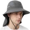 Sun Hat Foldable Wide Brim UPF 50+ Breathable & Portable Outdoor Hat for Mens Womens Bucket Hat with Neck Flap for Fishing