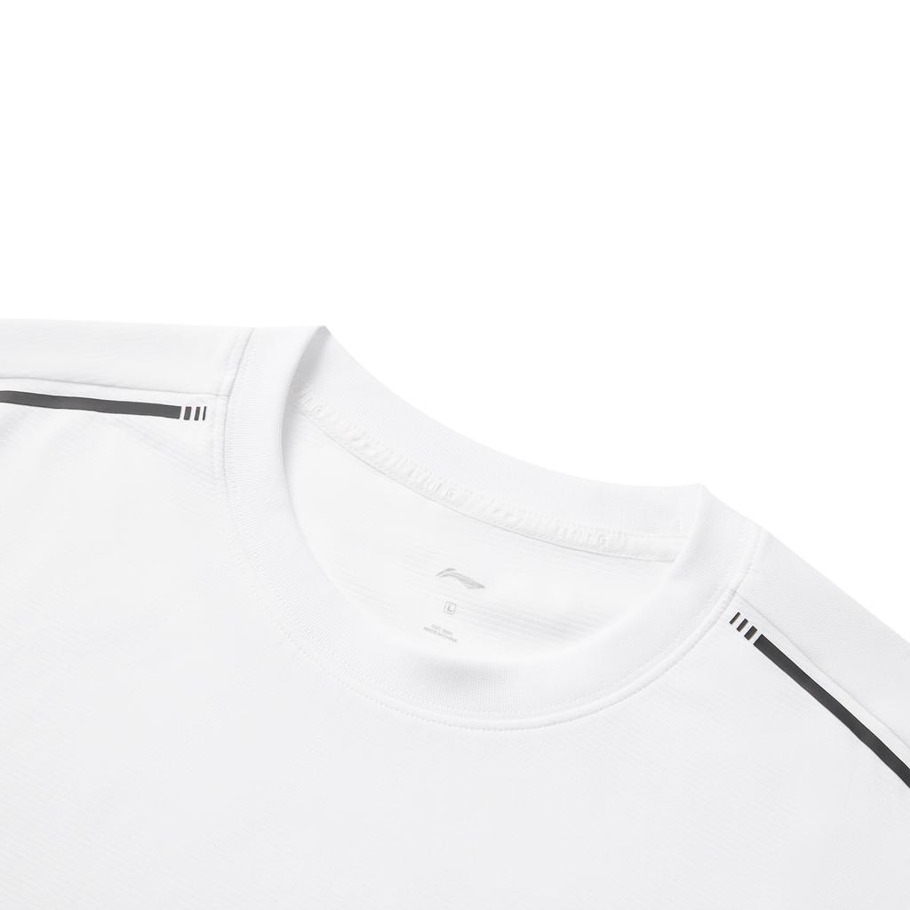 Li Ning Cool Tea T Casual Sports Versatile Comfortable Breathable Short Sleeve T-Shirt Men T-Shirts Standard-White ATSV509-1