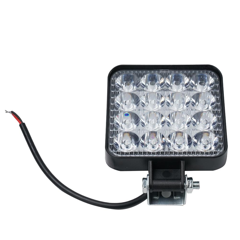 Heavy Duty 12V Work Light Pod with Unbreakable Lens and Adjustable Bracket