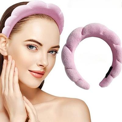 Cloud Headband Women Wash Face Makeup Sports High Cranial Top Sponge Towel Cloth Twist Hair Accessories