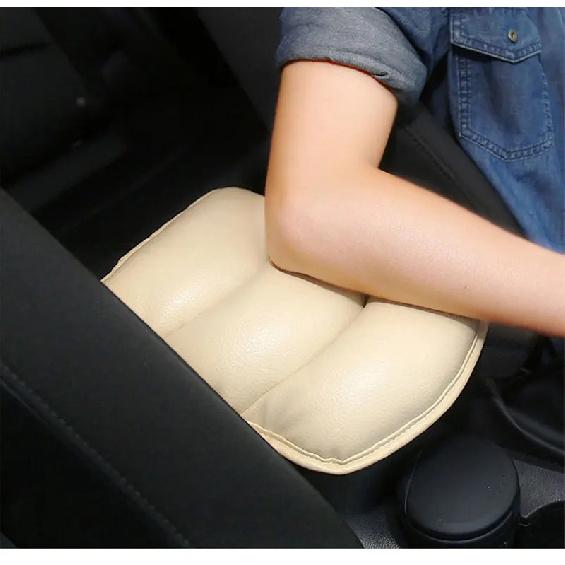 Leather Car Armrest Pad Covers Universal Center Console Auto Seat Armrests Box Pads Black Armrest Storage Protection Cushion