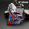 Cloth Embroidered Stickers HOOk&LOOP Clothing Hole Patch Decal For BMW M Power 1 3 5 7 Series Jacket Backpack Decor Accessories GB2