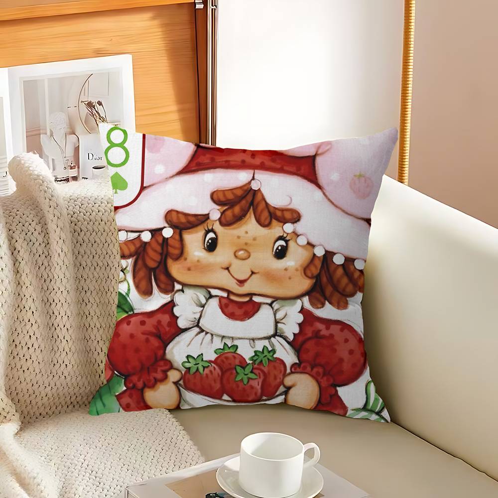 Classic Animation S-Strawberry S-Shortcake Cushion Cover Inches Farmhouse Decor Home Throw Pillow Covers For Couch Decorations