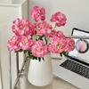 1 Heads Silk Artificial Peony Bouquet Flowers Decoration Wedding Home Table Large Fake Flowers Valentines Day Supplies