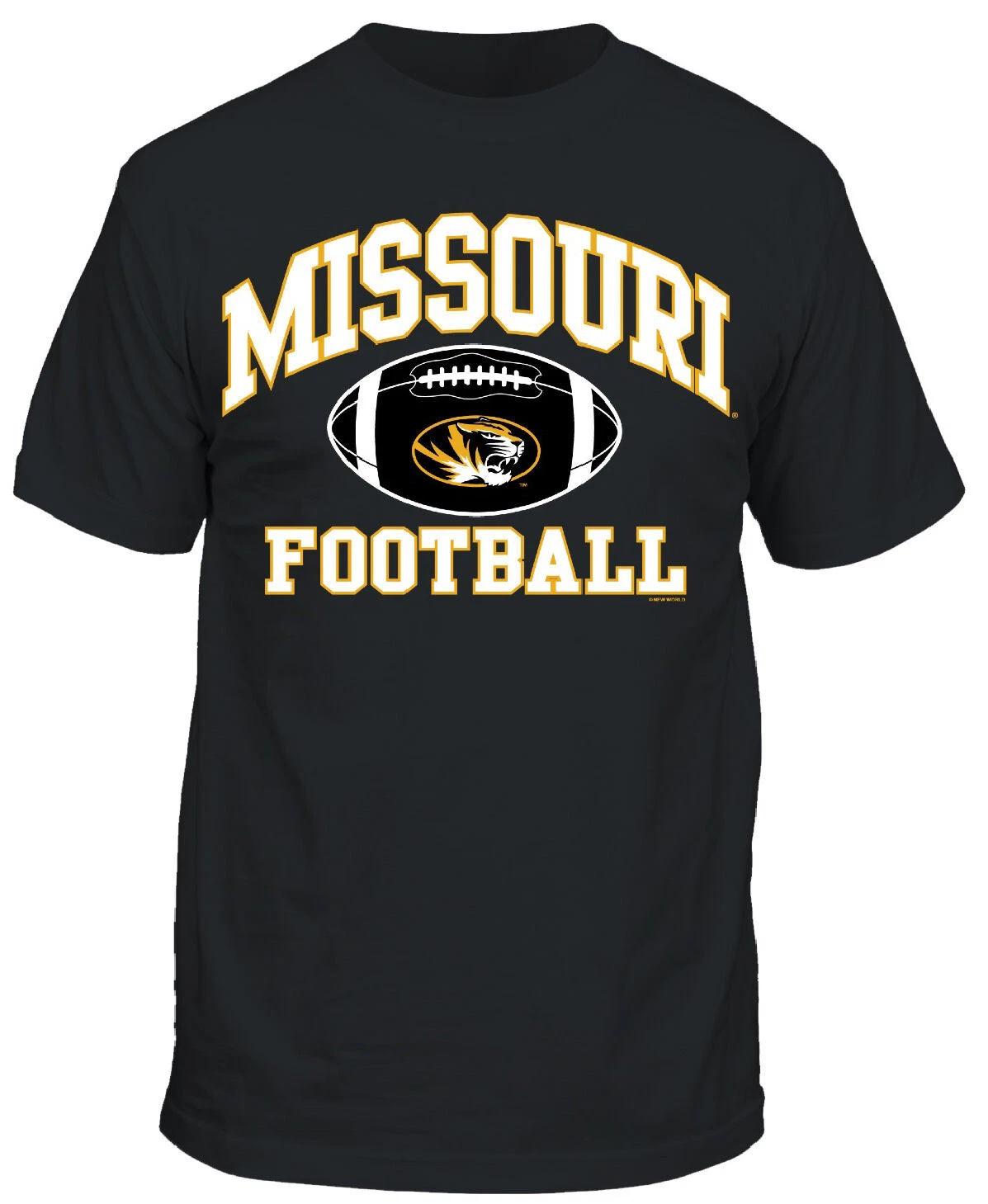 Missouri Tigers Men s Black Football Graphic Short Sleeve T shirt S