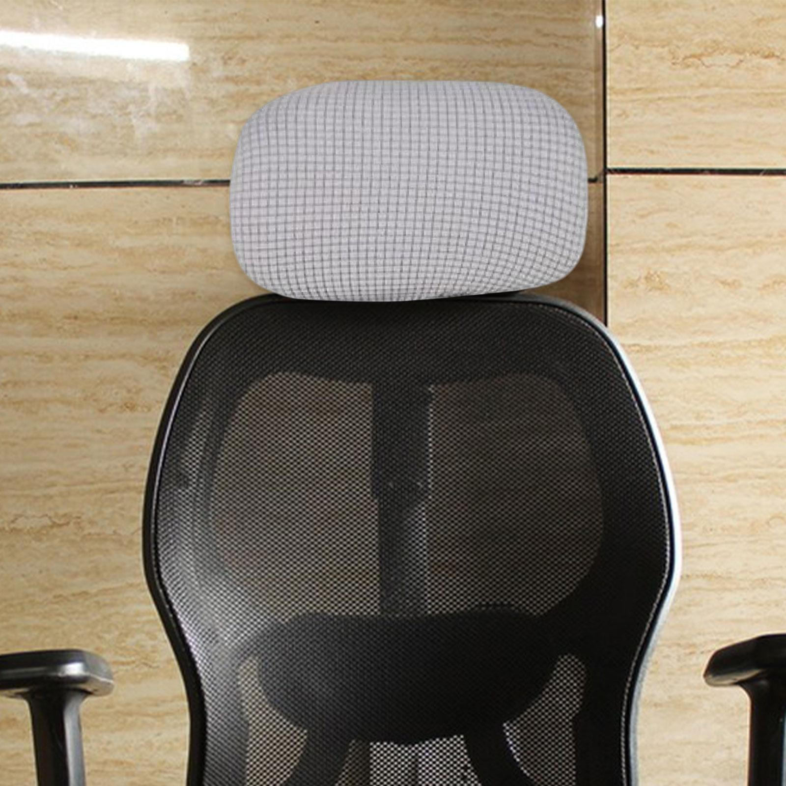 

Наволочка для подушки под голову стула, Сменная моющаяся накладка на подголовник для игр светло-серый