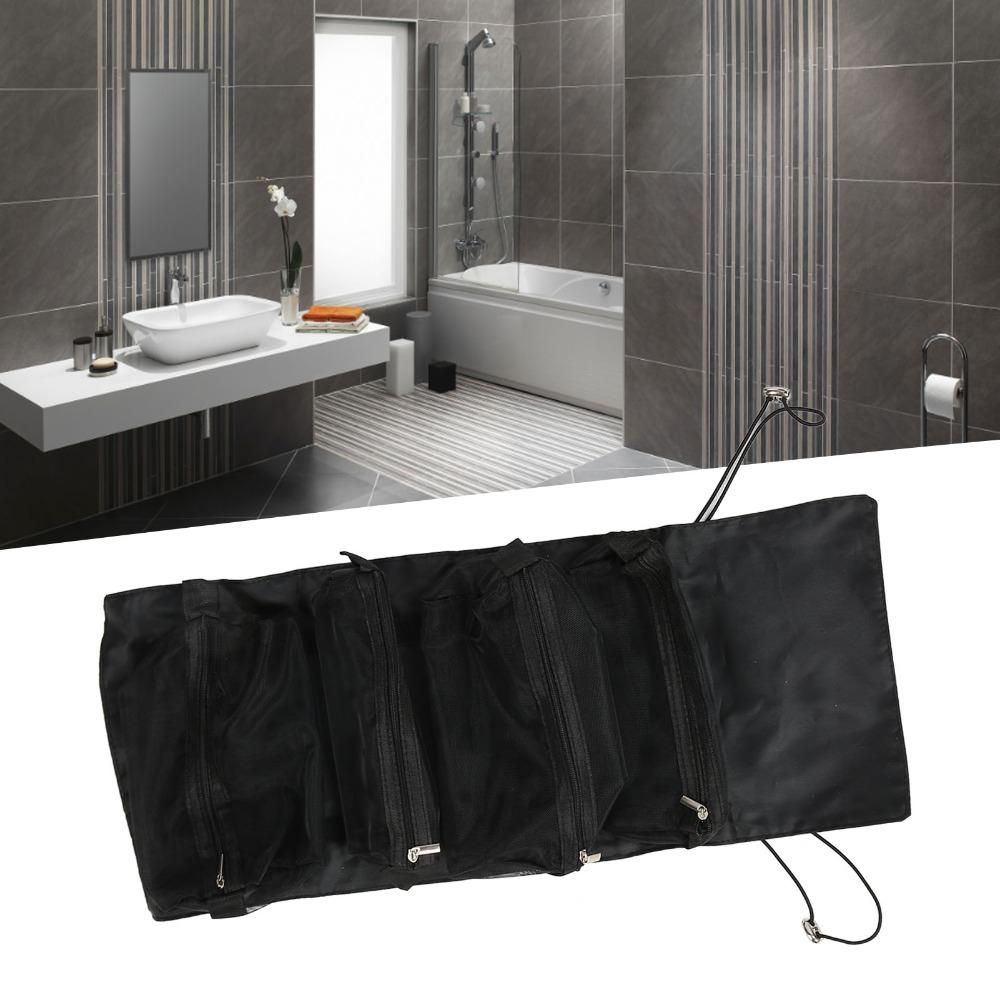 Large Capacity Hanging Toiletry Bag Foldable Travel Wash Bag Roll Up Makeup Bag For Travel