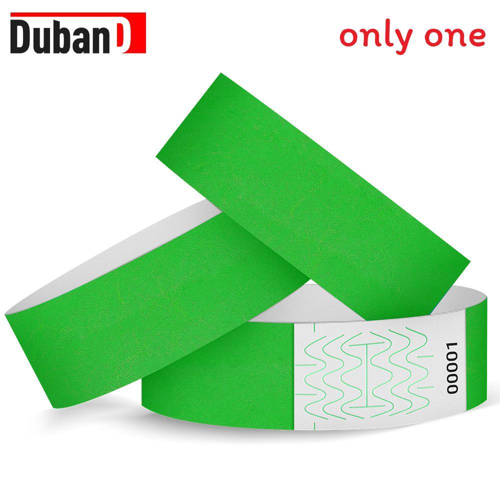 Waterproof Dupont Paper Wristbands With Uv Printing For Childrens Playground And Pool Access