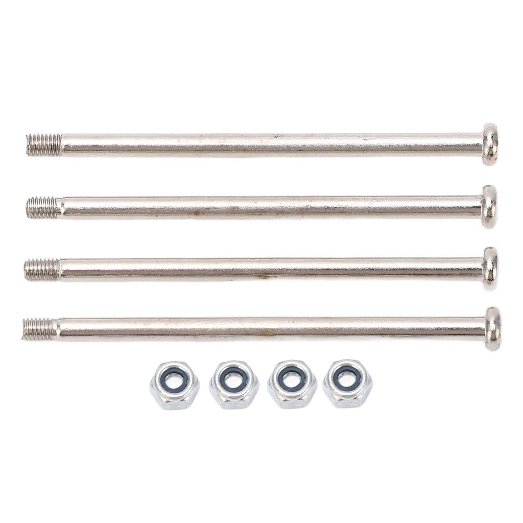 Kit 4 buc Șuruburi RC și Piulițe M3 Oțel Inoxidabil Argintiu Piese de Reparare Mașină RC pentru WLtoys 104001