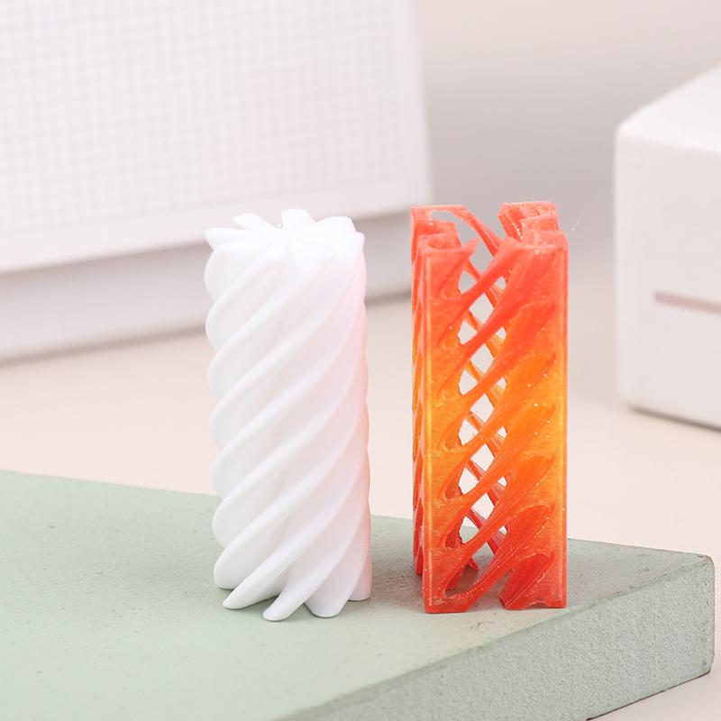 1 Piece Spiral Cone Decompression Toy 3D Printed Pyramid Impossible Pass-Through Sculpture Square Pillar Helix Screw Fidget Toys