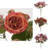 Peony Silk Flower Home Decor Wedding Centerpiece With Realistic Design For Photography