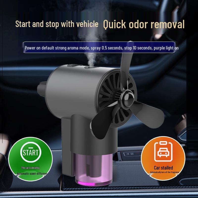Smart Car Aroma Diffuser: Automatic Start-Stop Air Freshener & High-End Interior Ornament