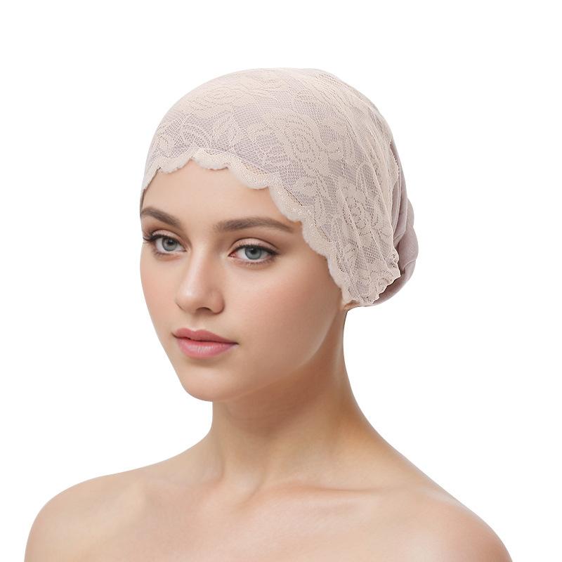 Modal Cotton Lace Bottom Hat Baotou Hat Muslim Hat 